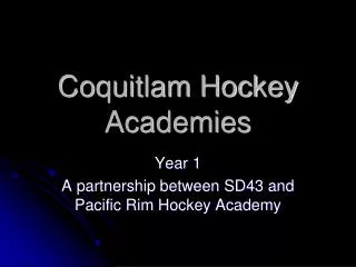 Coquitlam Hockey Academies