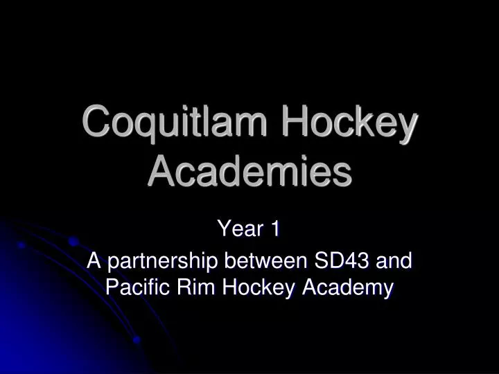 coquitlam hockey academies