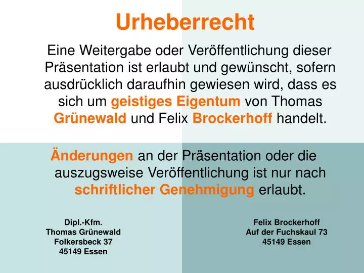 urheberrecht