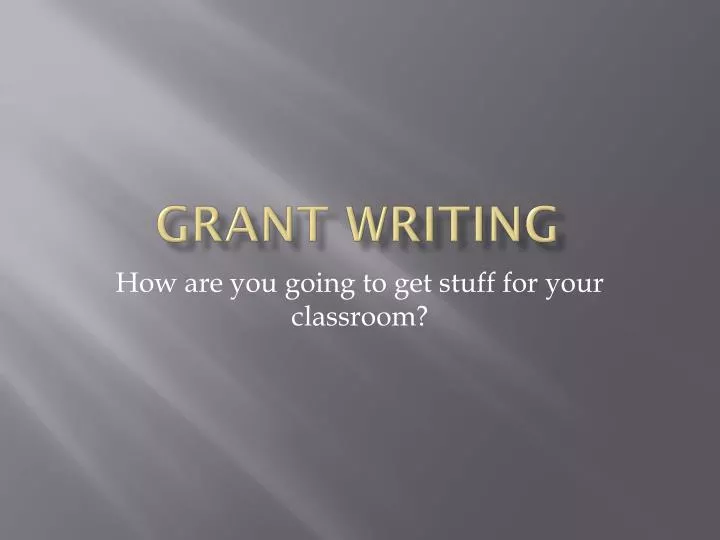 grant writing