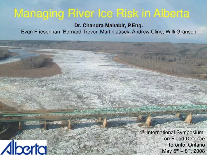 managing river ice risk in alberta