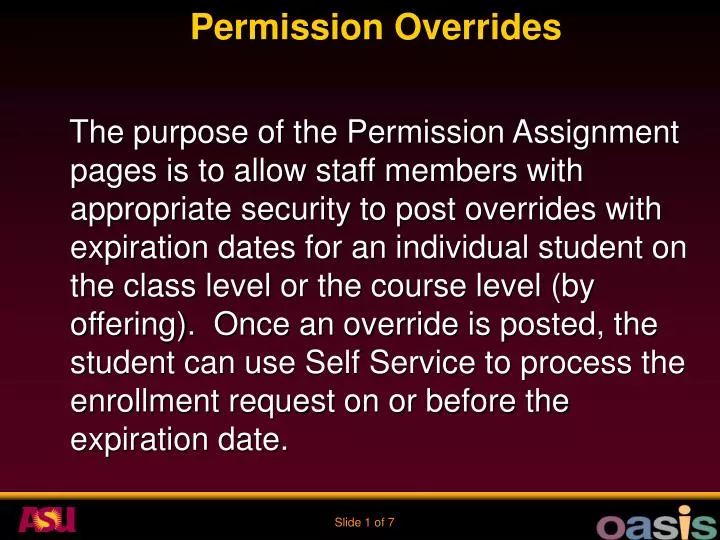 permission overrides