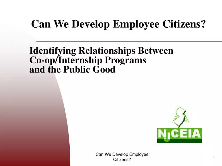 identifying relationships between co op internship programs and the public good