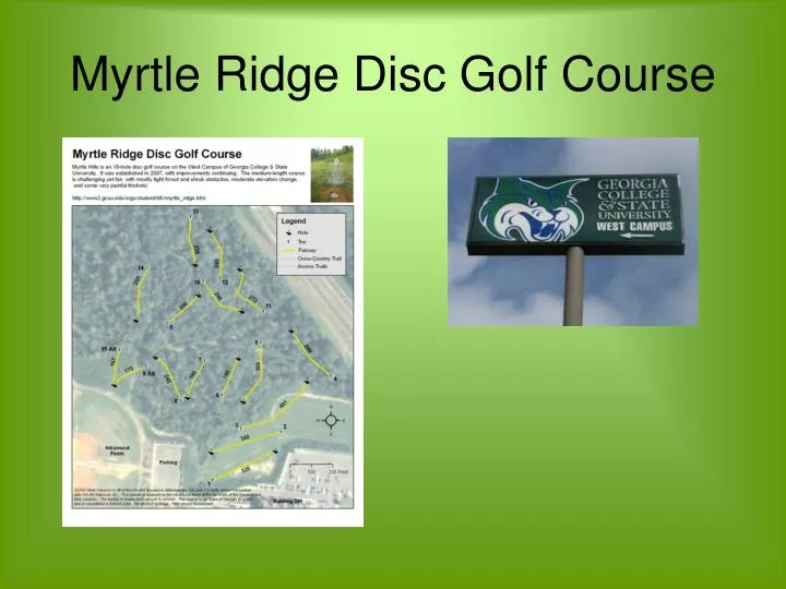 myrtle ridge disc golf course