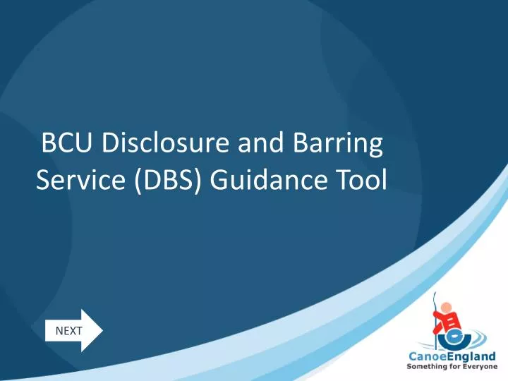 bcu disclosure and barring service dbs guidance tool
