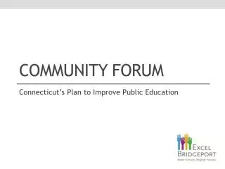 Community forum