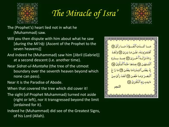 the miracle of isra