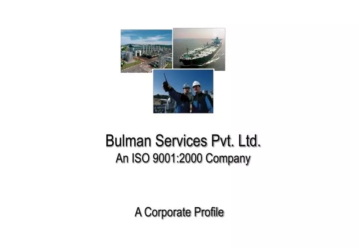 bulman services pvt ltd an iso 9001 2000 company