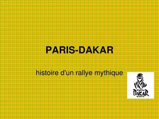 paris dakar