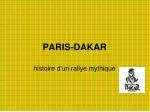 PARIS-DAKAR - slide 1