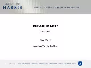 deputasjon kmby 10 1 2012