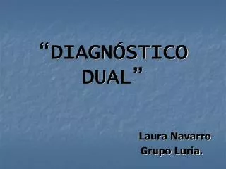 diagn stico dual