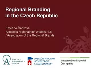 Regional Branding in the Czech Republic