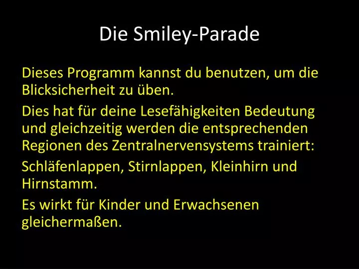 die smiley parade