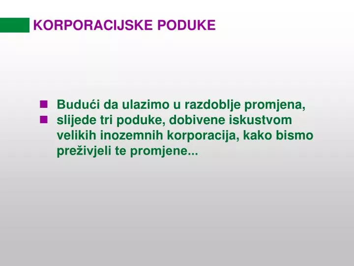 korporacijske poduke