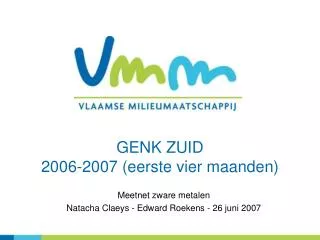 genk zuid 2006 2007 eerste vier maanden