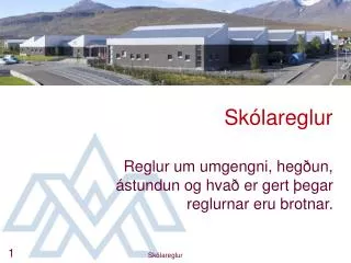 sk lareglur