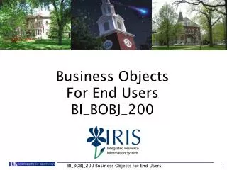 Business Objects For End Users BI_BOBJ_200