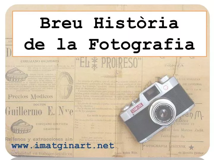 breu hist ria de la fotografia