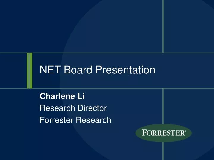 net board presentation