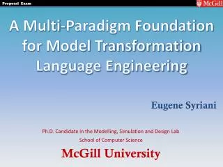 A Multi-Paradigm Foundation for Model Transformation Language Engineering