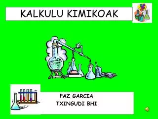 kalkulu kimikoak