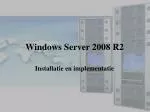 Windows Server 2008 R2 - slide 1
