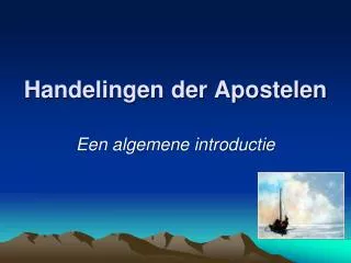 handelingen der apostelen