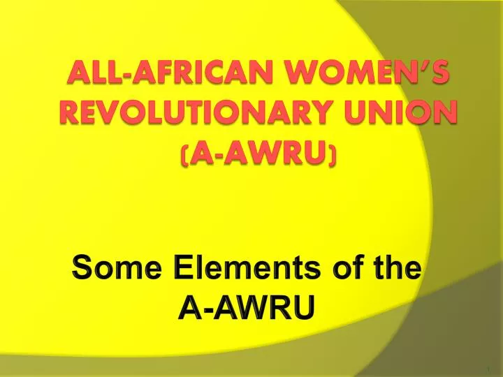 some elements of the a awru