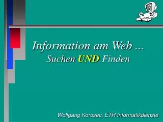 information am web suchen und finden