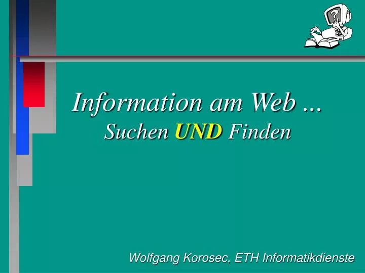 information am web suchen und finden