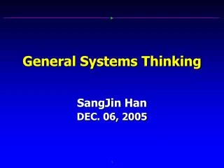 general systems thinking