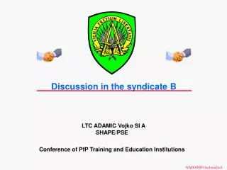 Discussion in the syndicate B