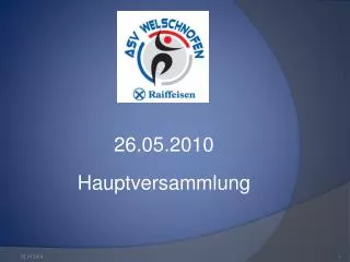 26 05 2010 hauptversammlung