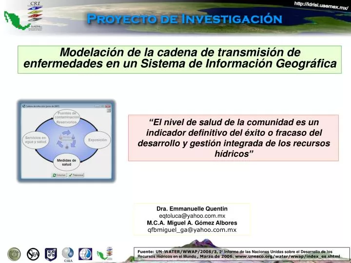 modelaci n de la cadena de transmisi n de enfermedades en un sistema de informaci n geogr fica