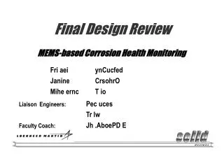 Final Design Review