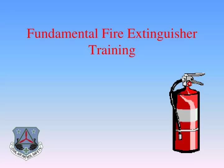 fundamental fire extinguisher training