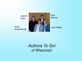 Authors To Go! of Wisconsin