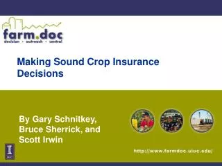 Making Sound Crop Insurance Decisions