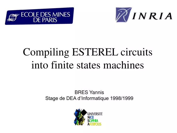 compiling esterel circuits into finite states machines