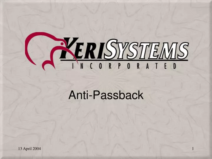 anti passback