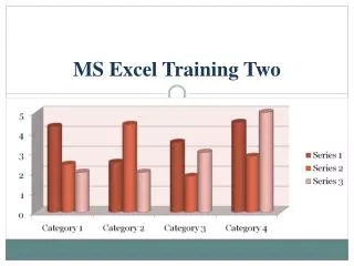 MS Excel Training Two
