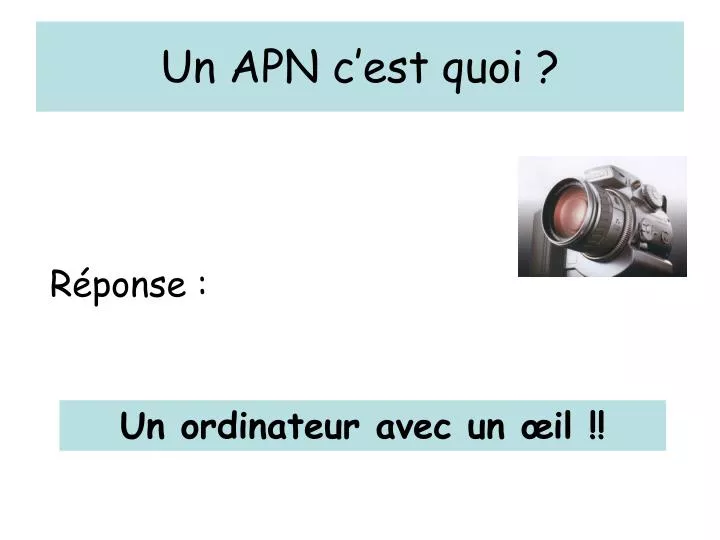 un apn c est quoi