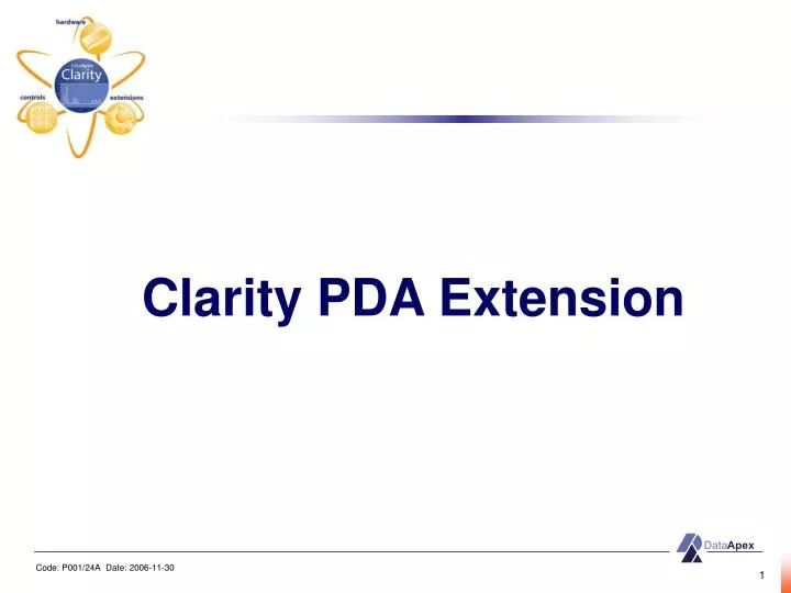 clarity p da extension
