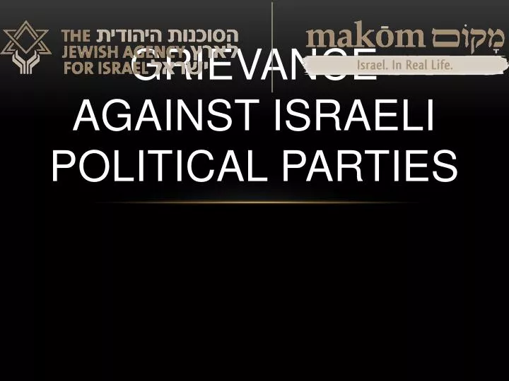 grievance against israeli political parties