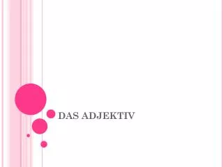 das adjektiv