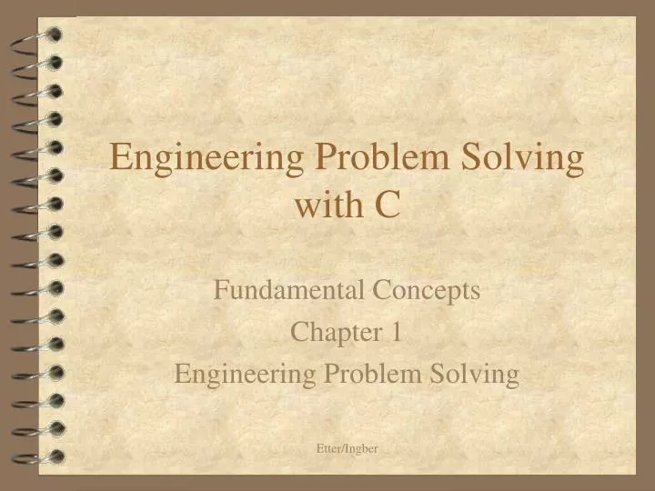 engineering problem solving with c