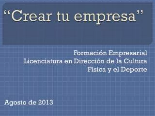 crear tu empresa