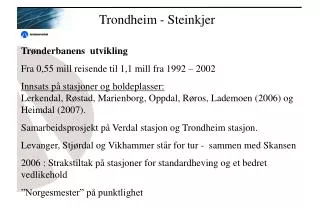 trondheim steinkjer