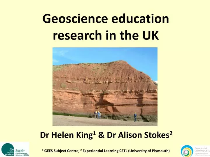 geoscience education research in the uk